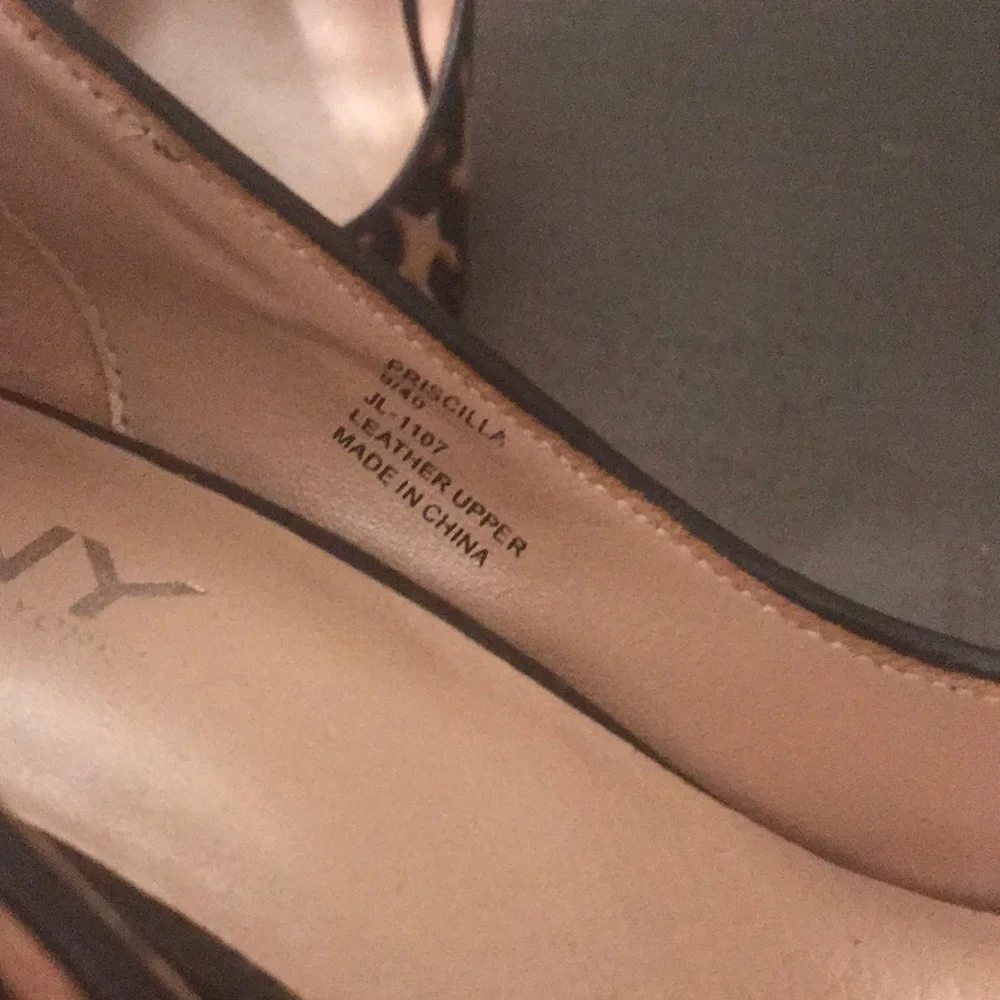 DKNY | Platform Wedge Faux Fur Animal Leopard Print Pumps